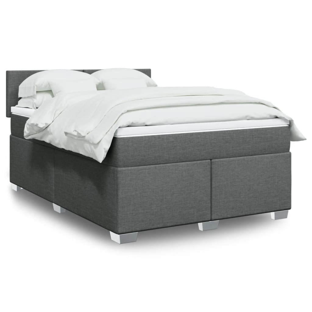 Sommier À Lattes De Lit Avec Matelas Tissu