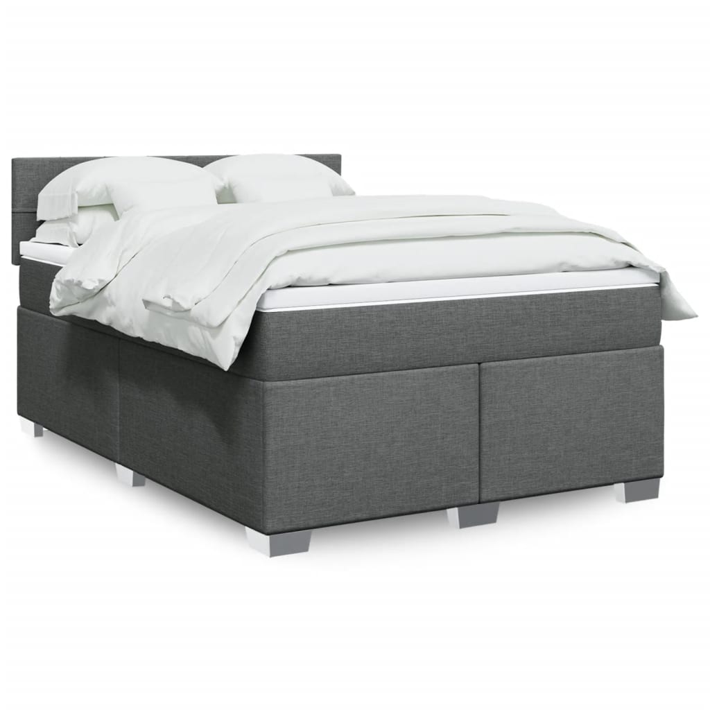 Sommier À Lattes De Lit Avec Matelas Tissu