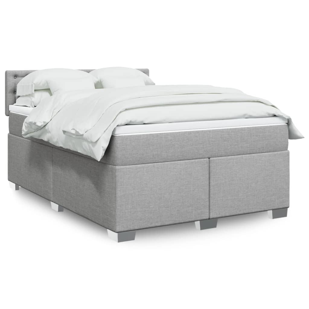 Sommier À Lattes De Lit Avec Matelas Tissu