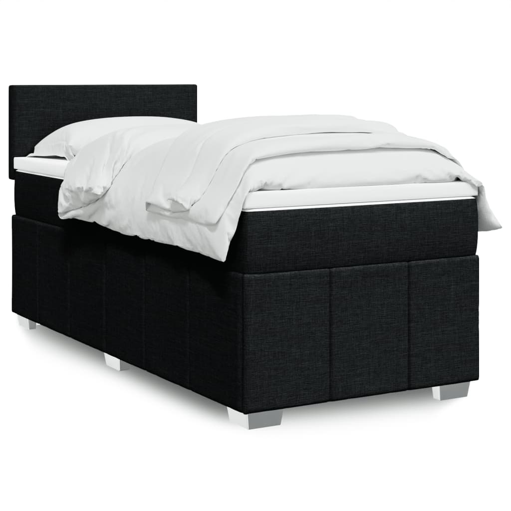 Lit Boxspring Avec Matelas Tissu