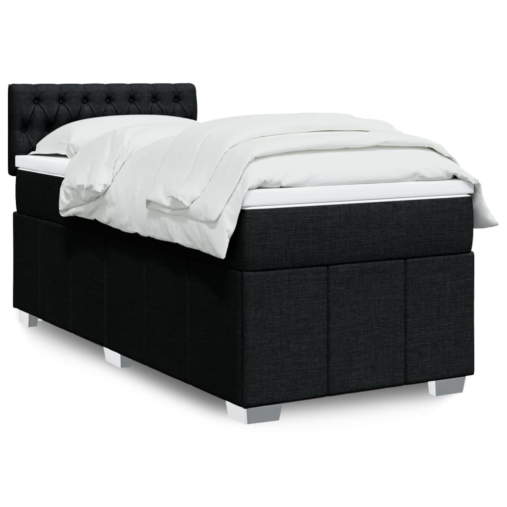 Lit Boxspring Avec Matelas Tissu