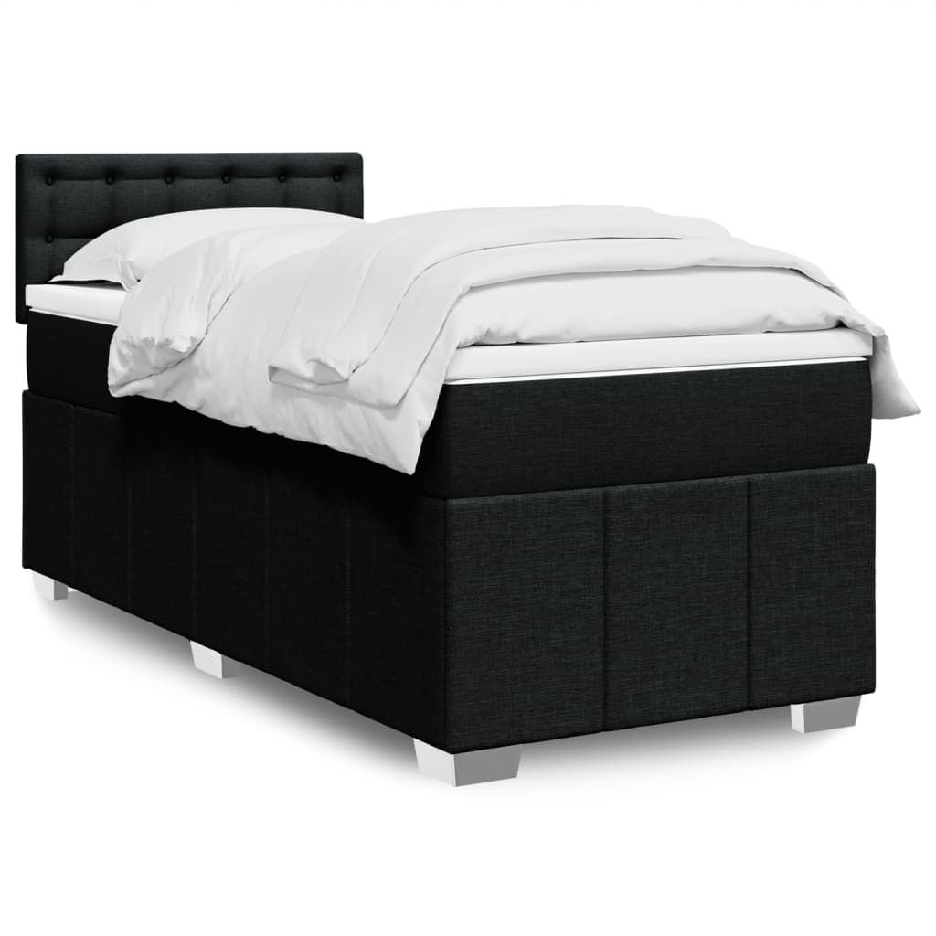 Lit Boxspring Avec Matelas Tissu