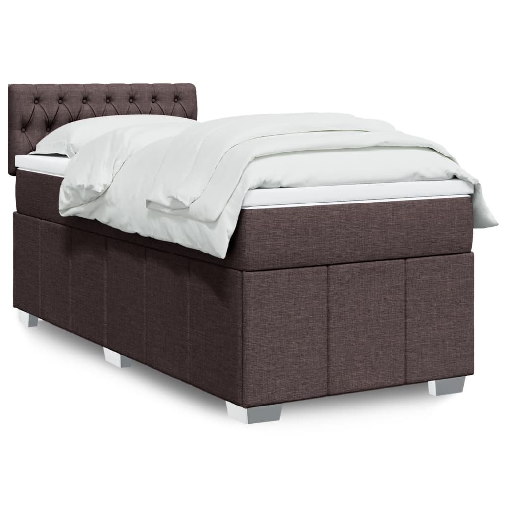 Lit Boxspring Avec Matelas Tissu