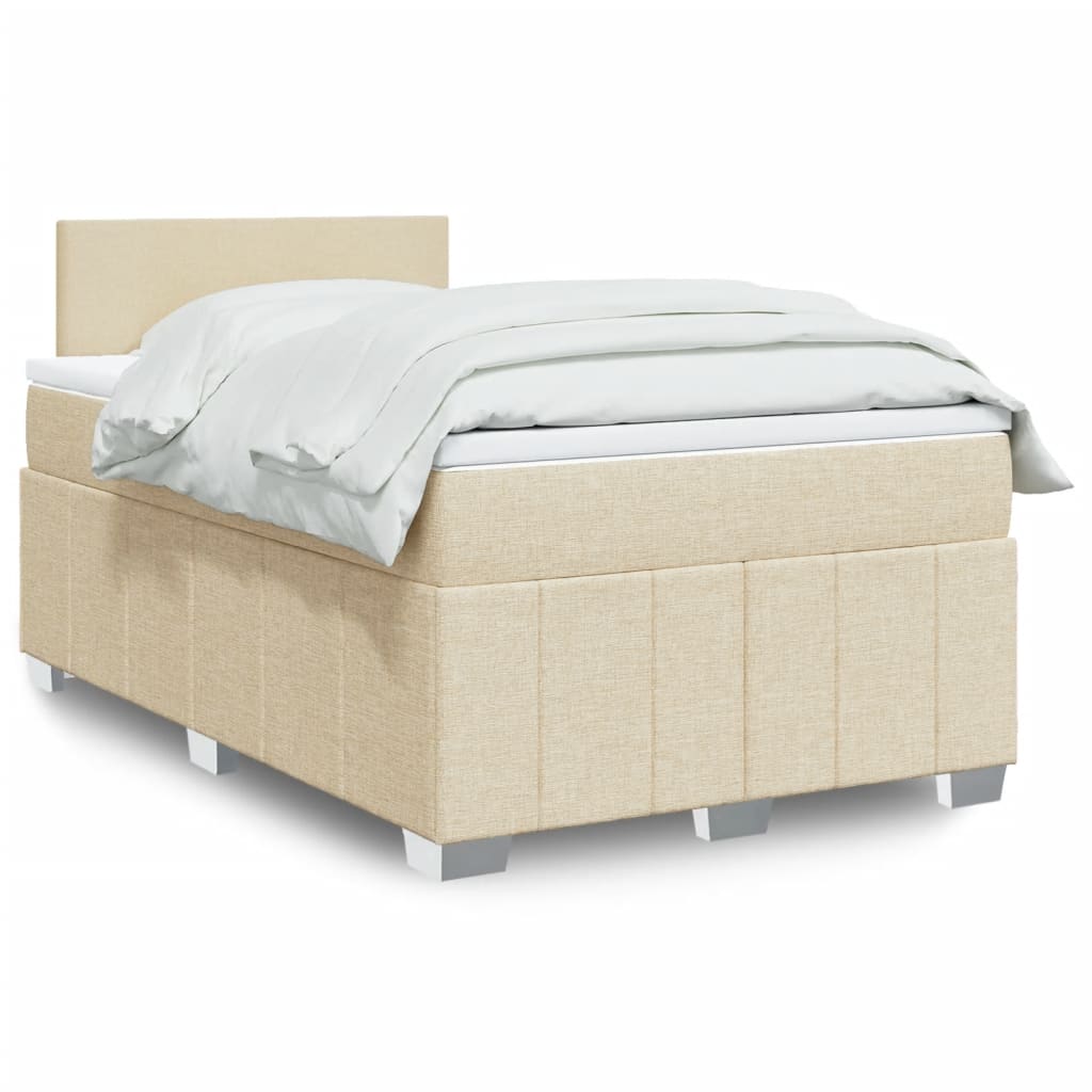 Lit Boxspring Avec Matelas Tissu