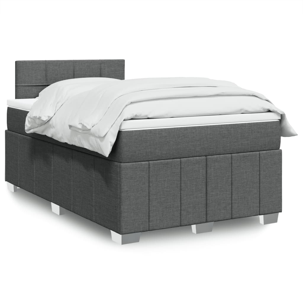 Lit Boxspring Avec Matelas Tissu