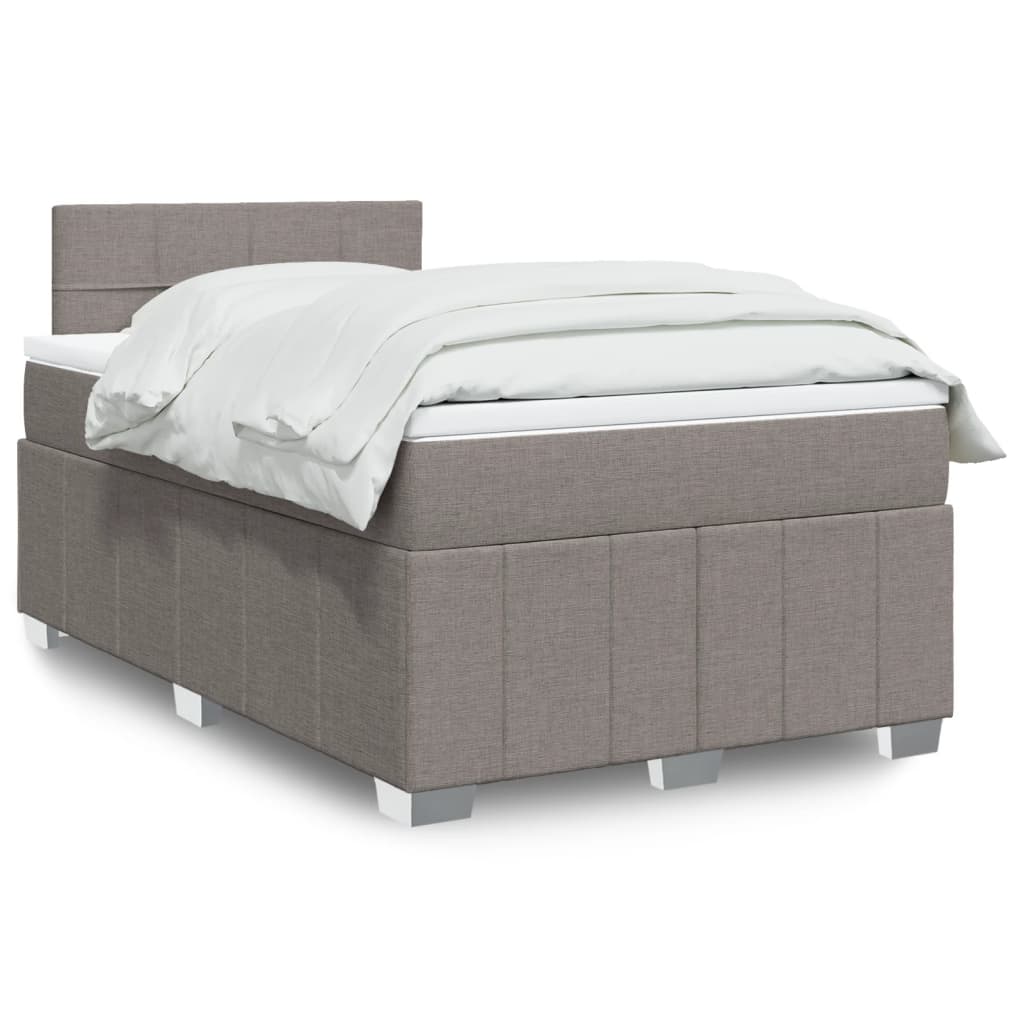 Lit Boxspring Avec Matelas Tissu
