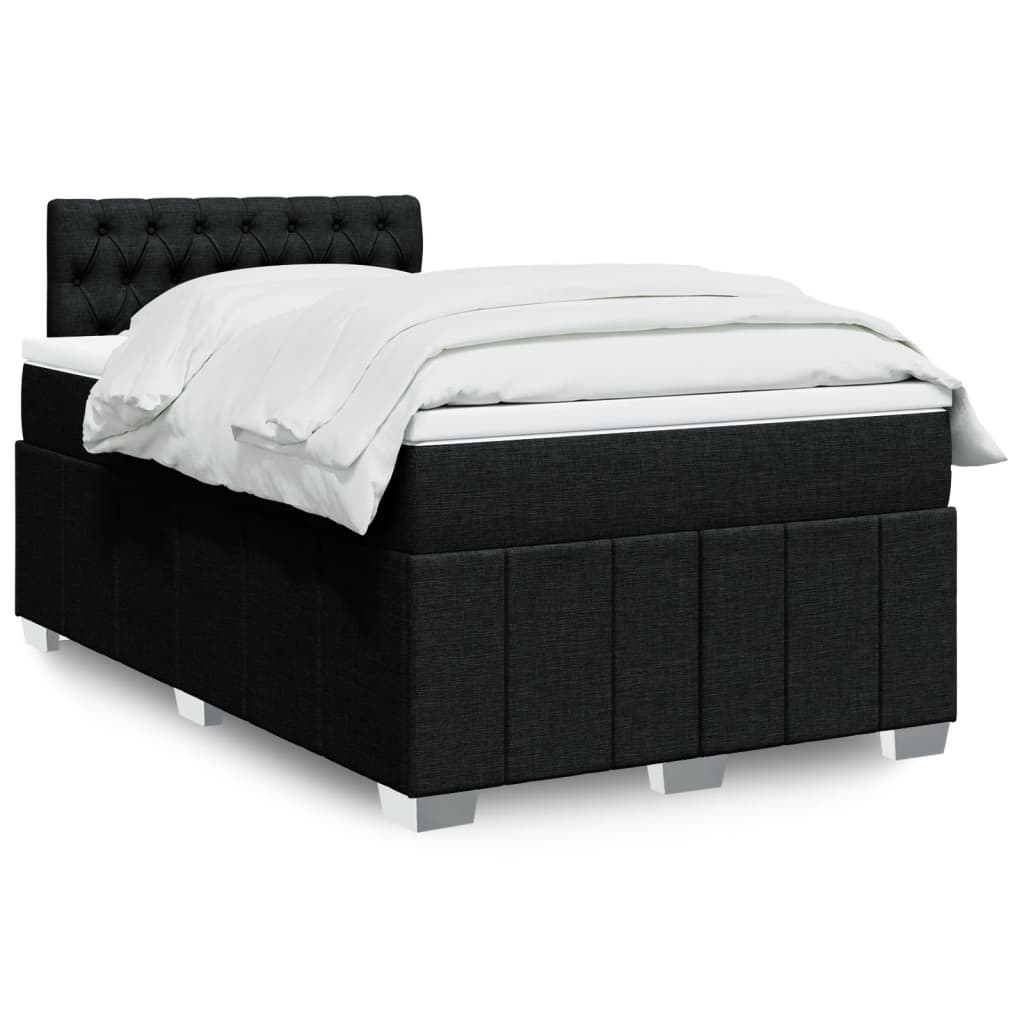 Lit Boxspring Avec Matelas Tissu