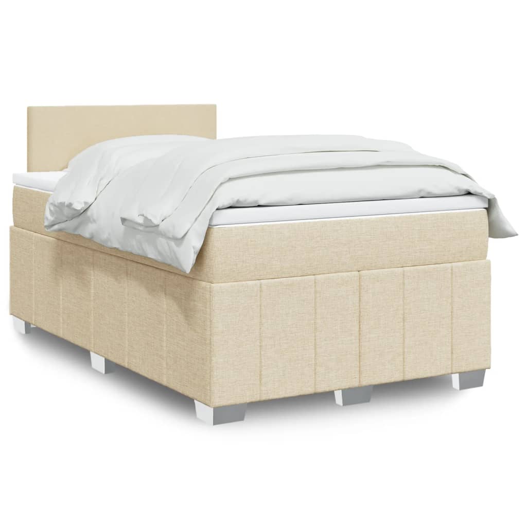 Lit Boxspring Avec Matelas Tissu