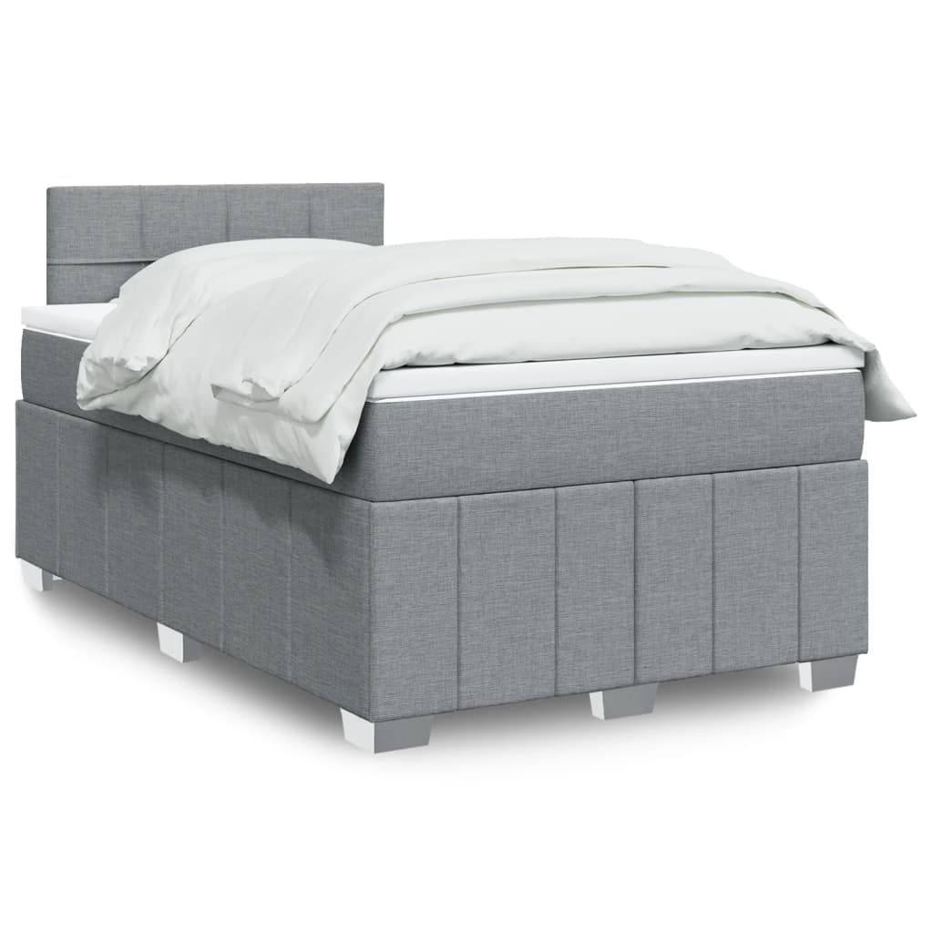 Lit Boxspring Avec Matelas Tissu