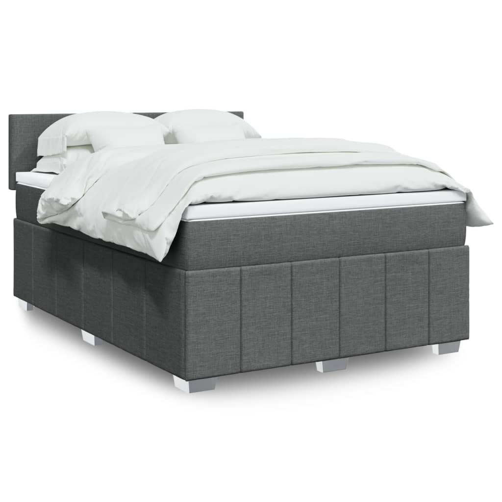 Sommier À Lattes De Lit Avec Matelas 120X200Cm Tissu