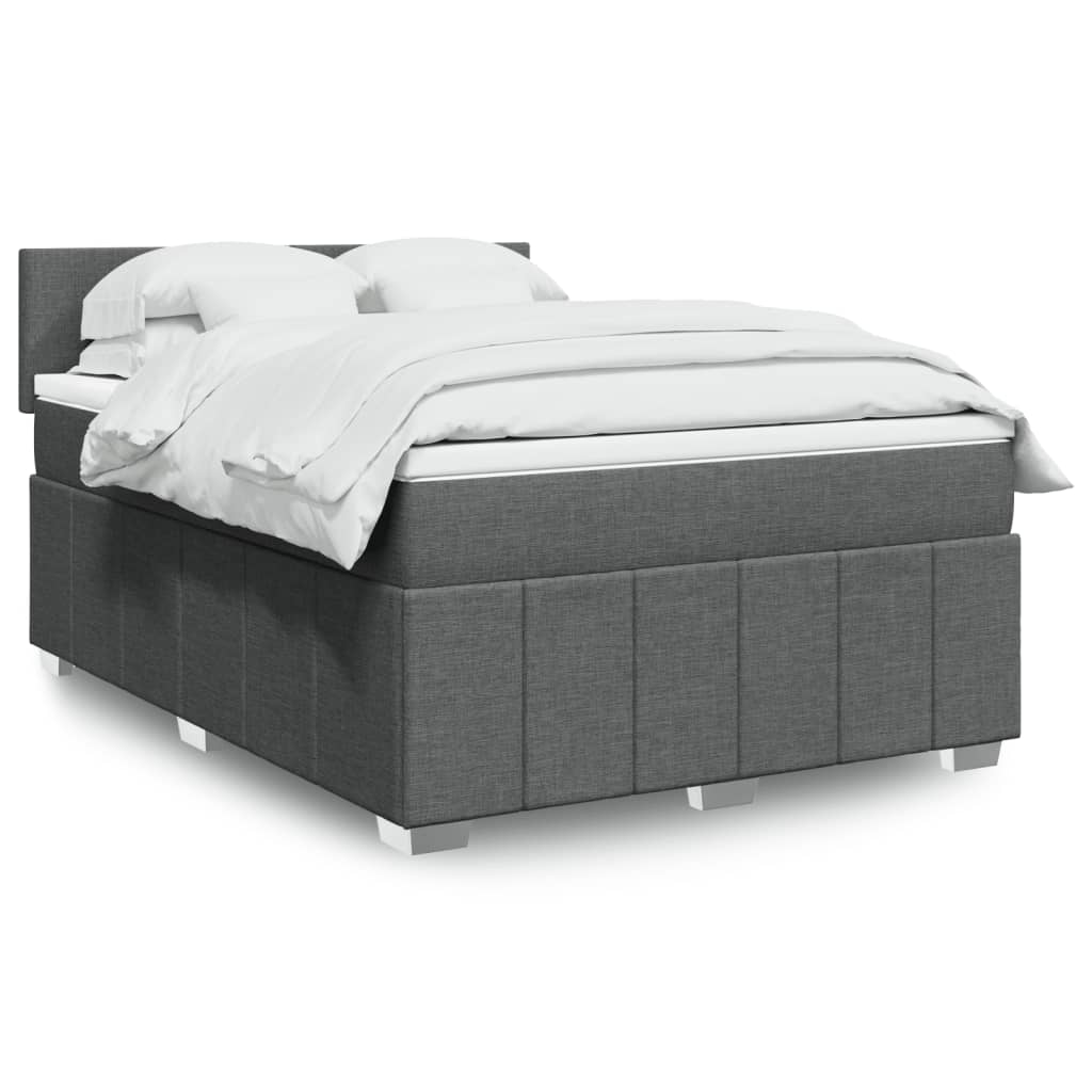 Sommier À Lattes De Lit Avec Matelas 120X200Cm Tissu