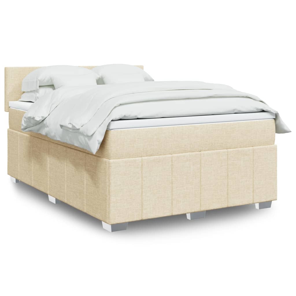 Sommier À Lattes De Lit Avec Matelas 120X200Cm Tissu