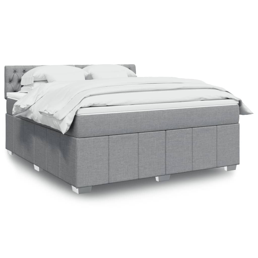 Sommier À Lattes De Lit Avec Matelas 120X200Cm Tissu