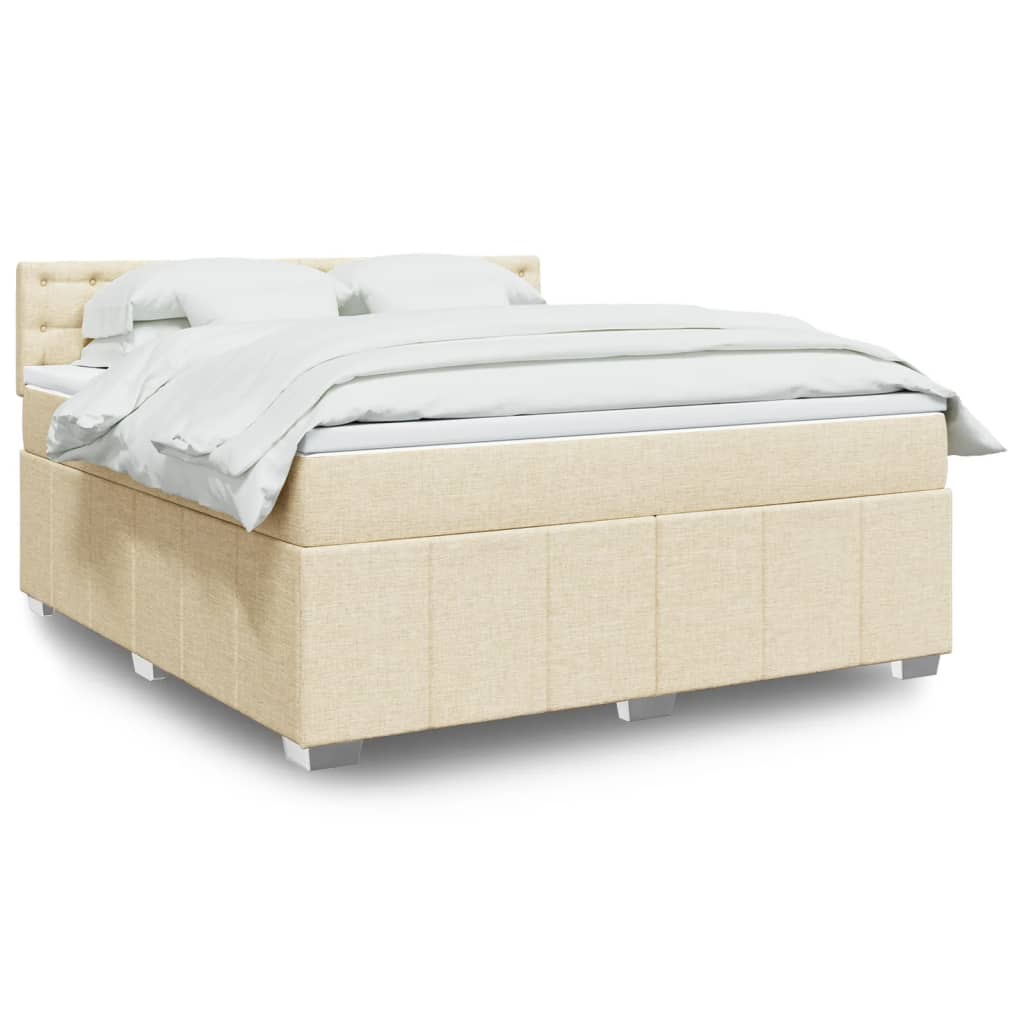 Sommier À Lattes De Lit Avec Matelas 120X200Cm Tissu