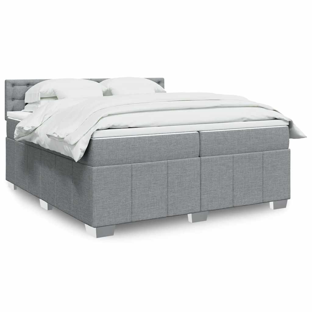 Sommier À Lattes De Lit Avec Matelas 120X200Cm Tissu