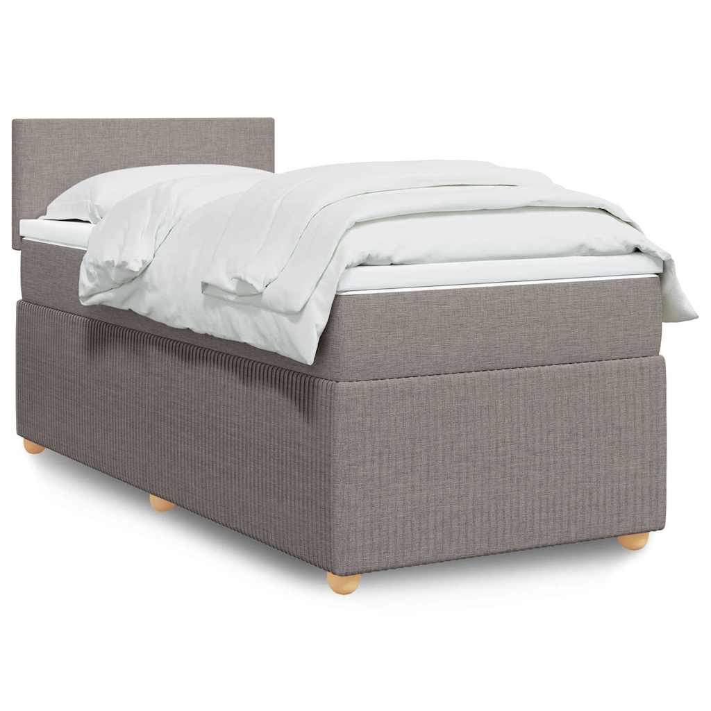 Lit Boxspring Avec Matelas Tissu