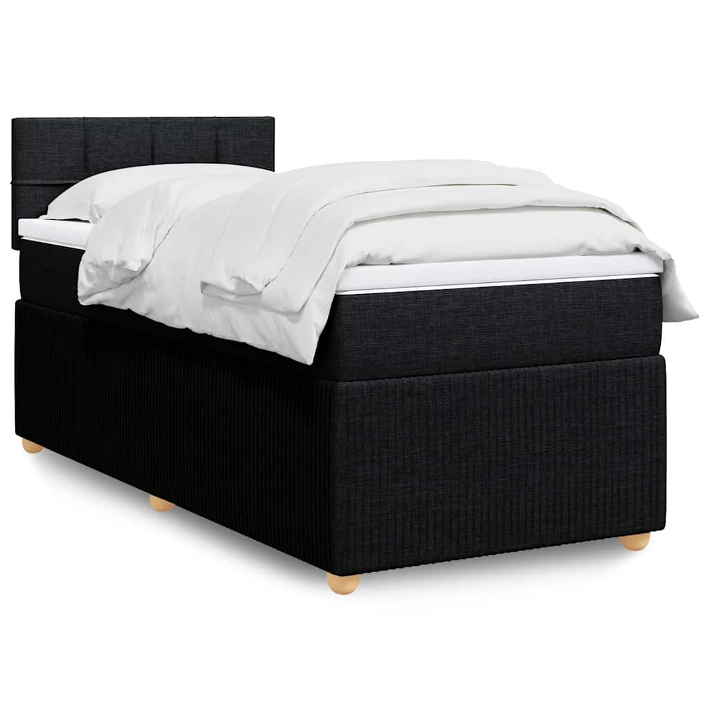 Lit Boxspring Avec Matelas Tissu
