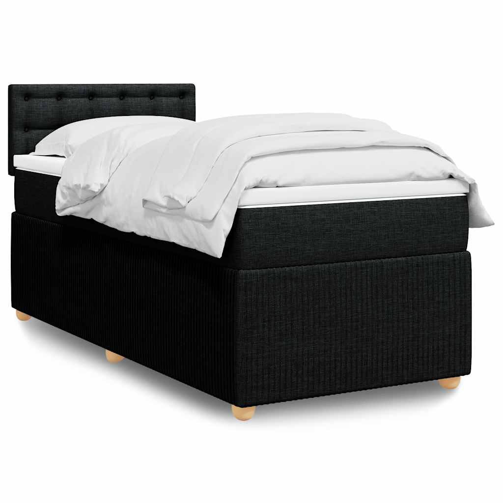 Lit Boxspring Avec Matelas Tissu