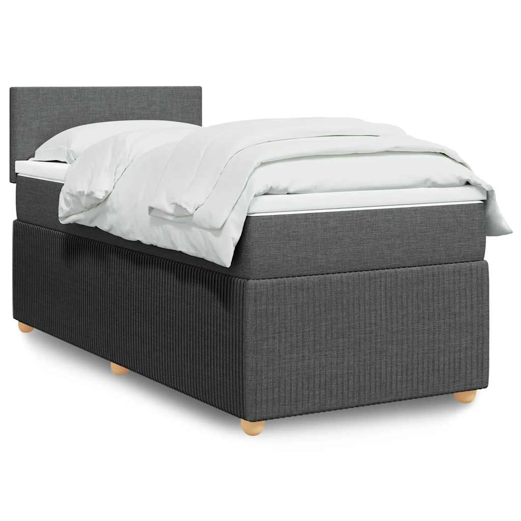Lit Boxspring Avec Matelas Tissu