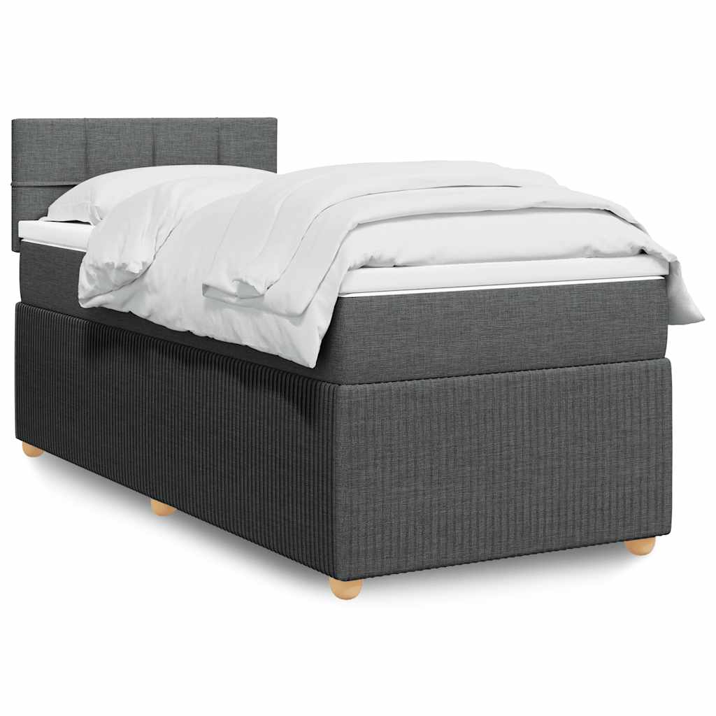 Lit Boxspring Avec Matelas Tissu