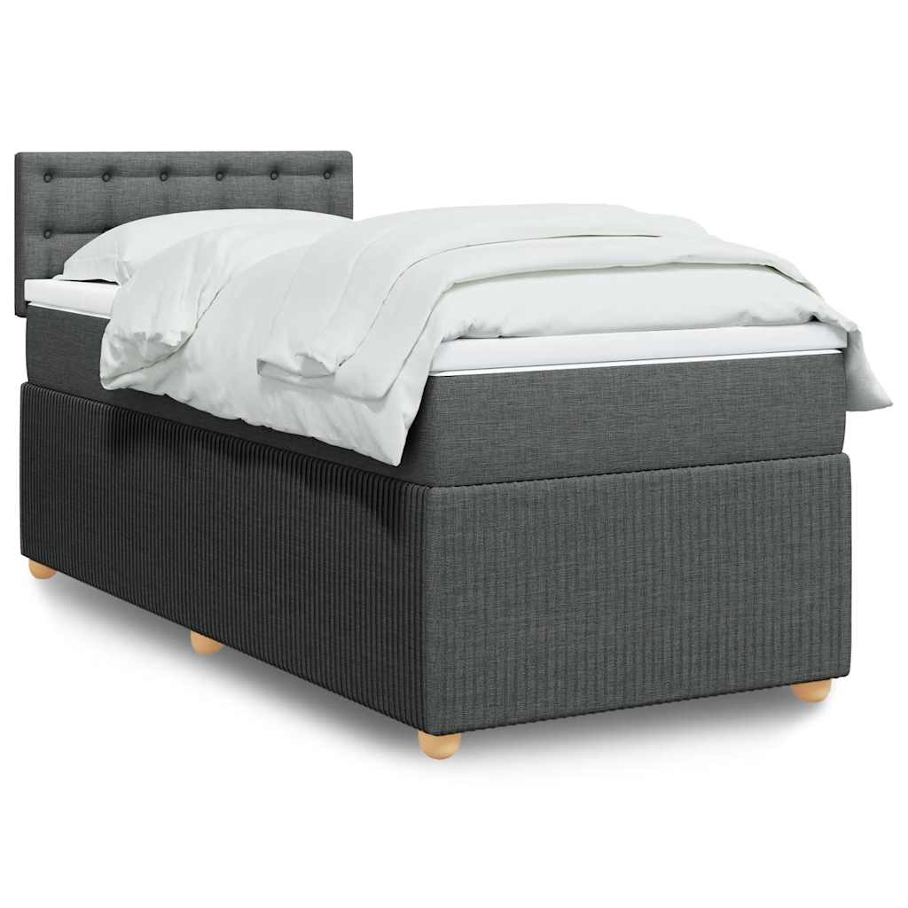 Lit Boxspring Avec Matelas Tissu