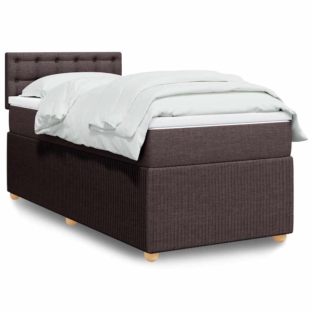 Lit Boxspring Avec Matelas Tissu