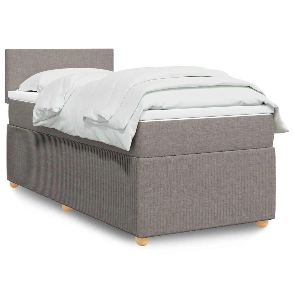 Lit Boxspring Avec Matelas Tissu
