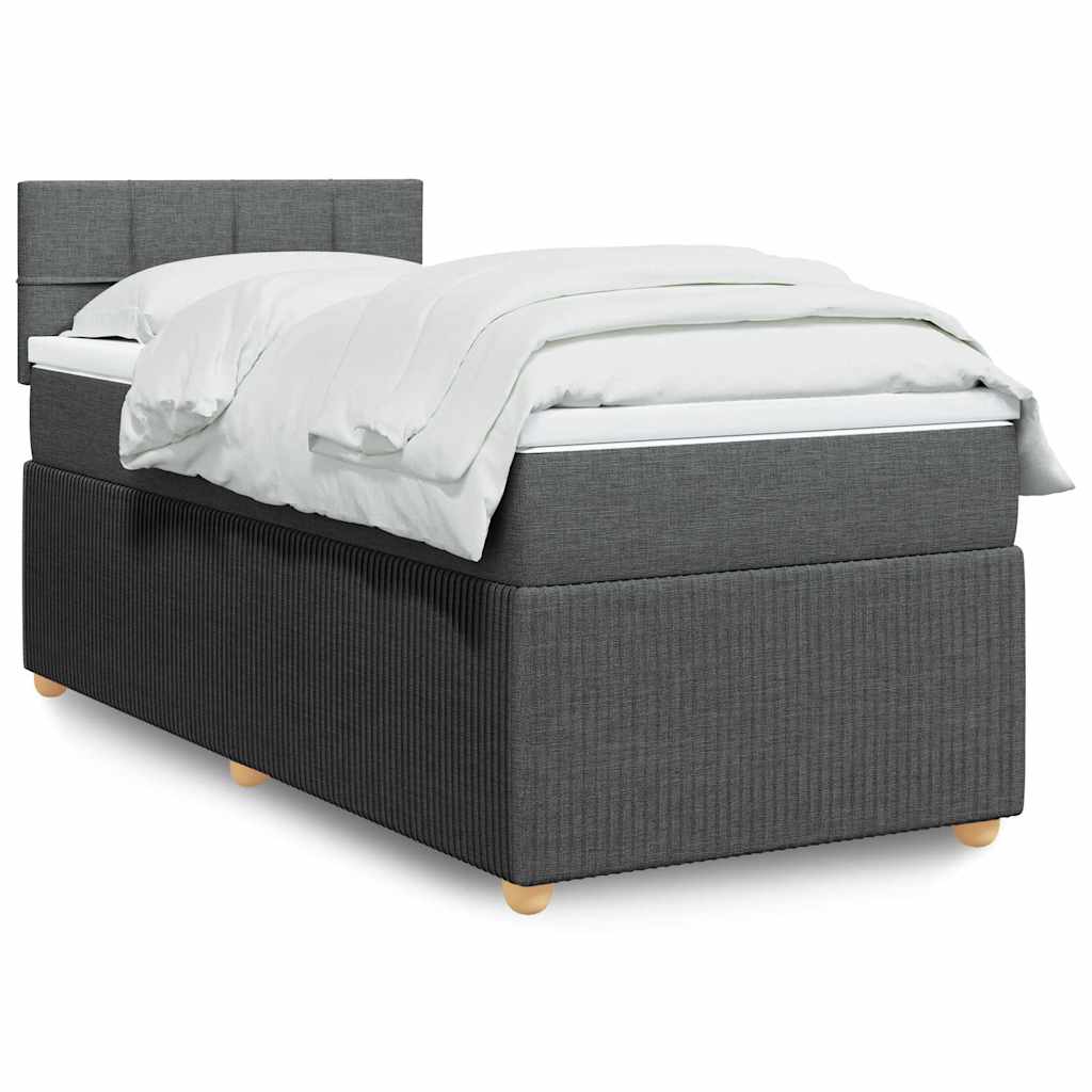 Lit Boxspring Avec Matelas Tissu