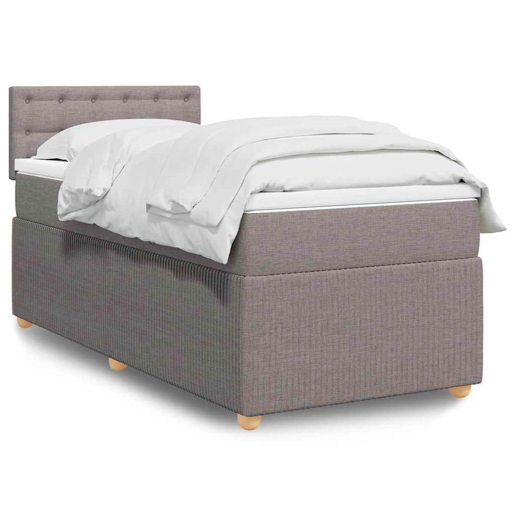 Lit Boxspring Avec Matelas Tissu