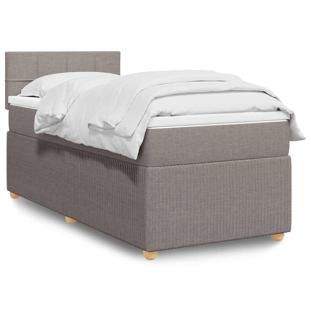 Lit Boxspring Avec Matelas Tissu