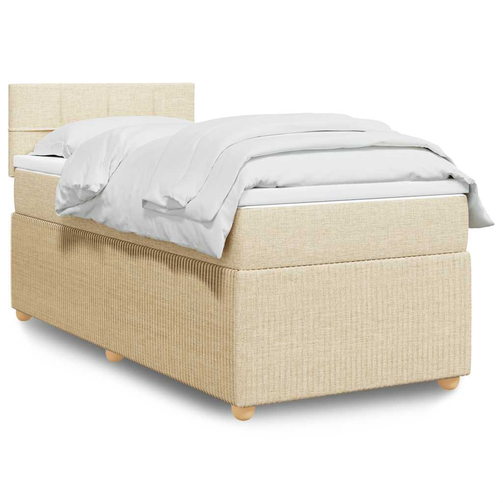 Lit Boxspring Avec Matelas Tissu