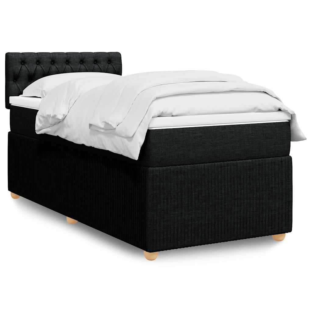Lit Boxspring Avec Matelas Tissu