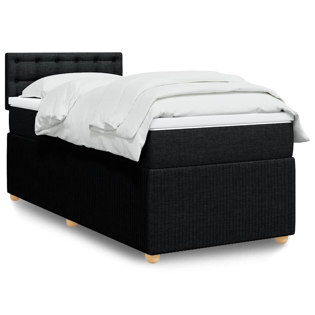 Lit Boxspring Avec Matelas Tissu