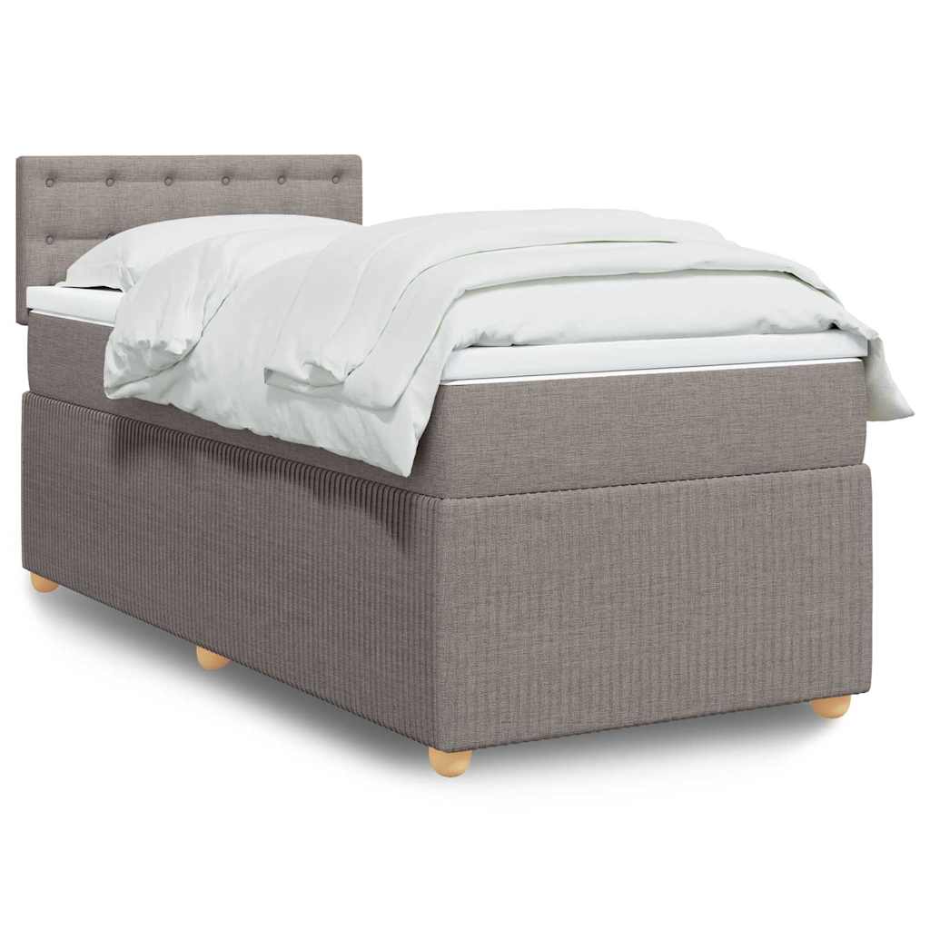 Lit Boxspring Avec Matelas Tissu