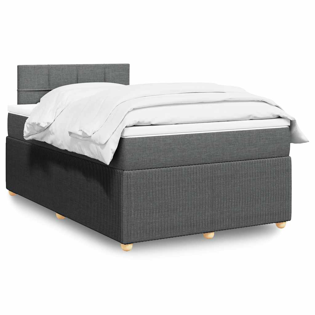 Lit Boxspring Avec Matelas Tissu