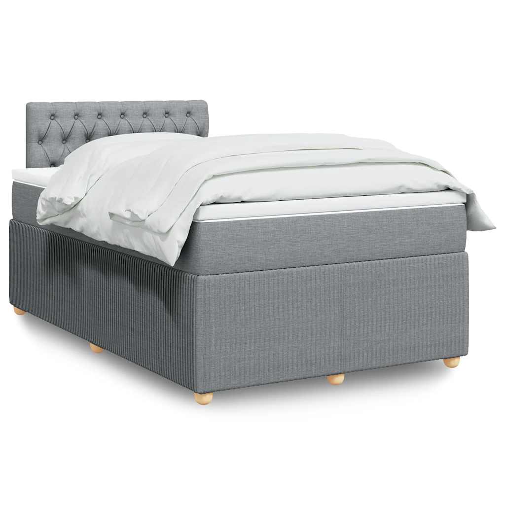 Lit Boxspring Avec Matelas Tissu