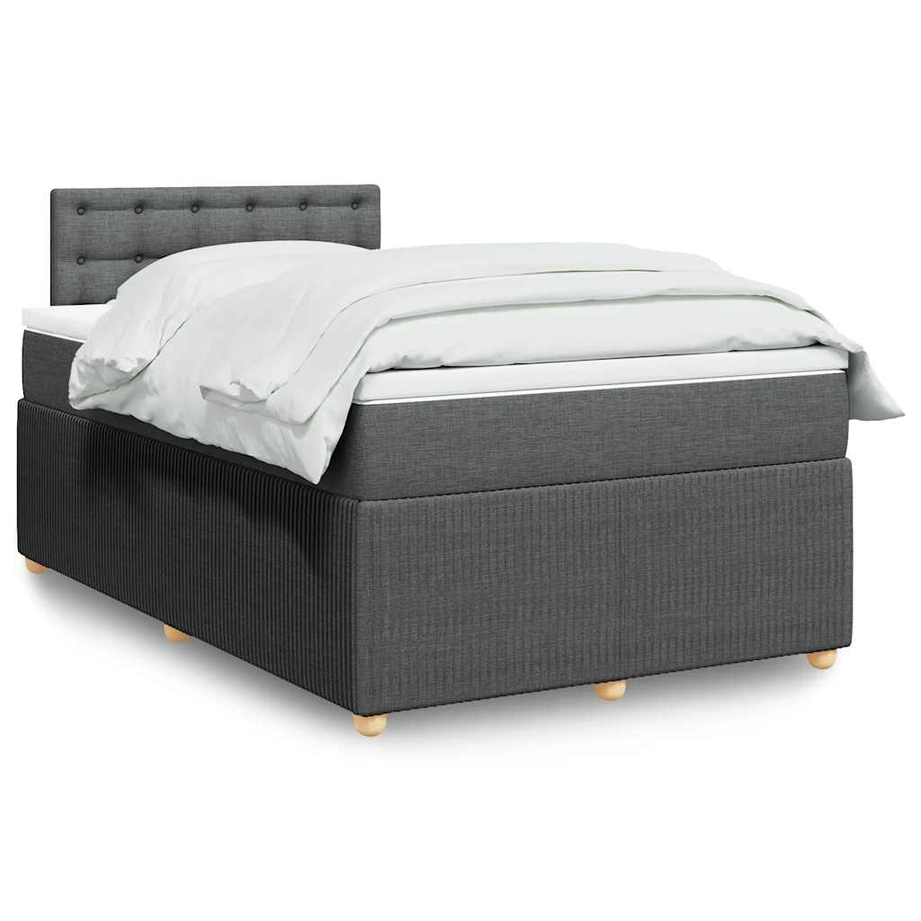 Lit Boxspring Avec Matelas Tissu