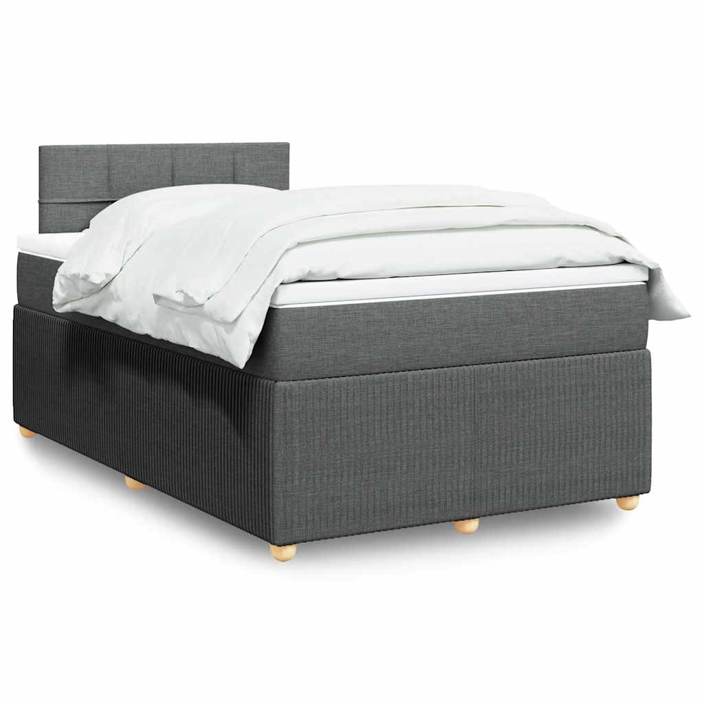 Sommier À Lattes De Lit Avec Matelas Tissu