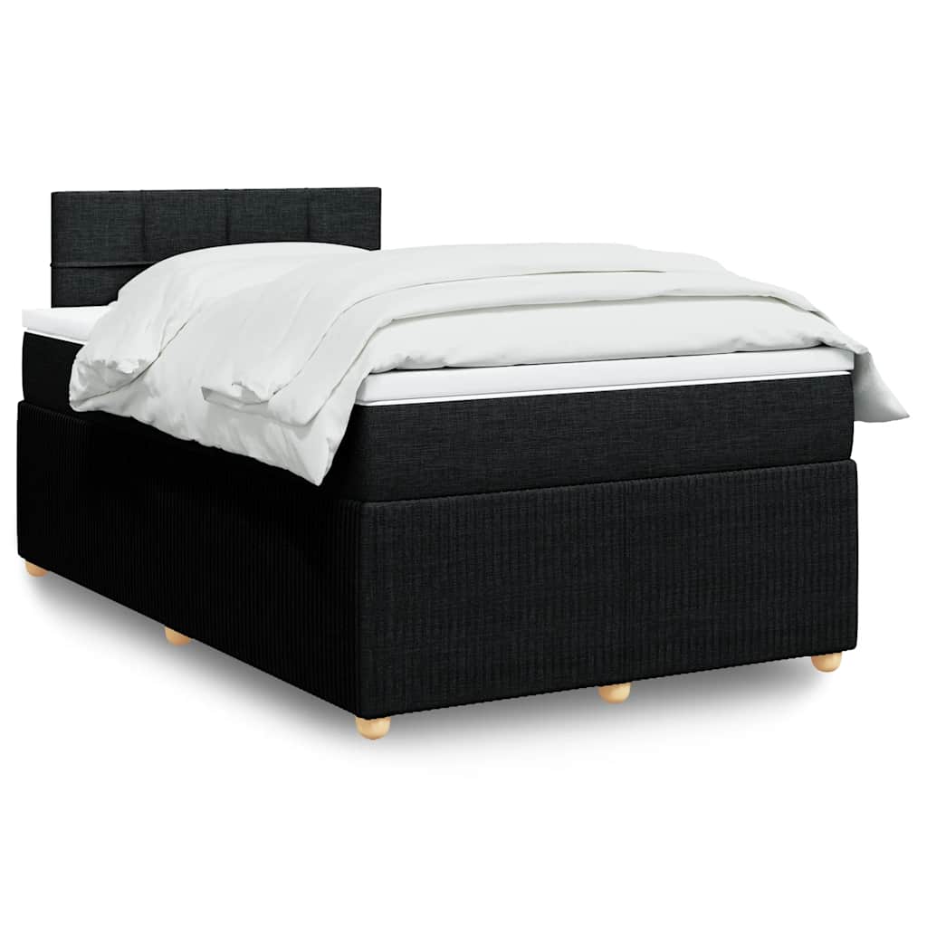 Sommier À Lattes De Lit Avec Matelas Tissu