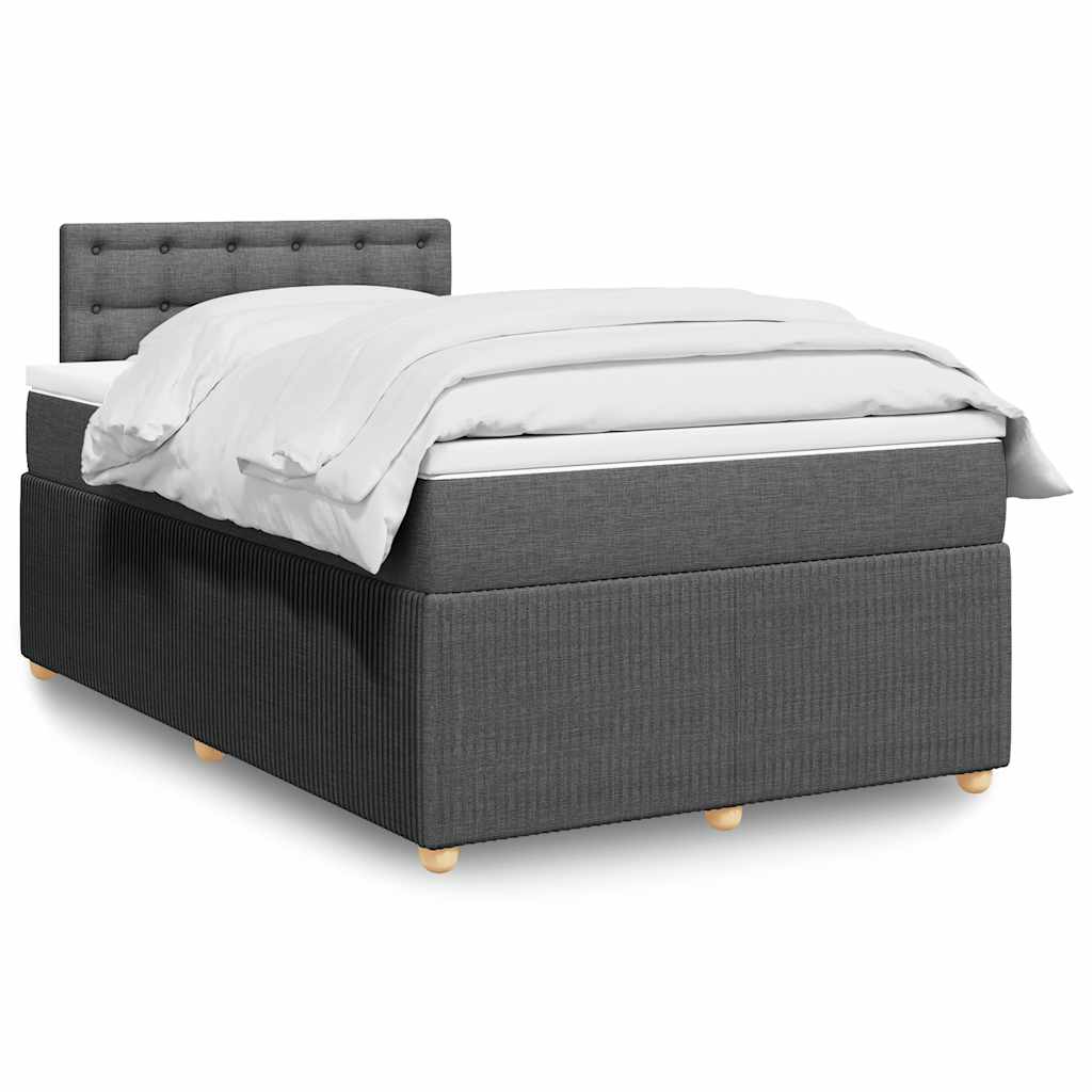 Sommier À Lattes De Lit Avec Matelas Tissu