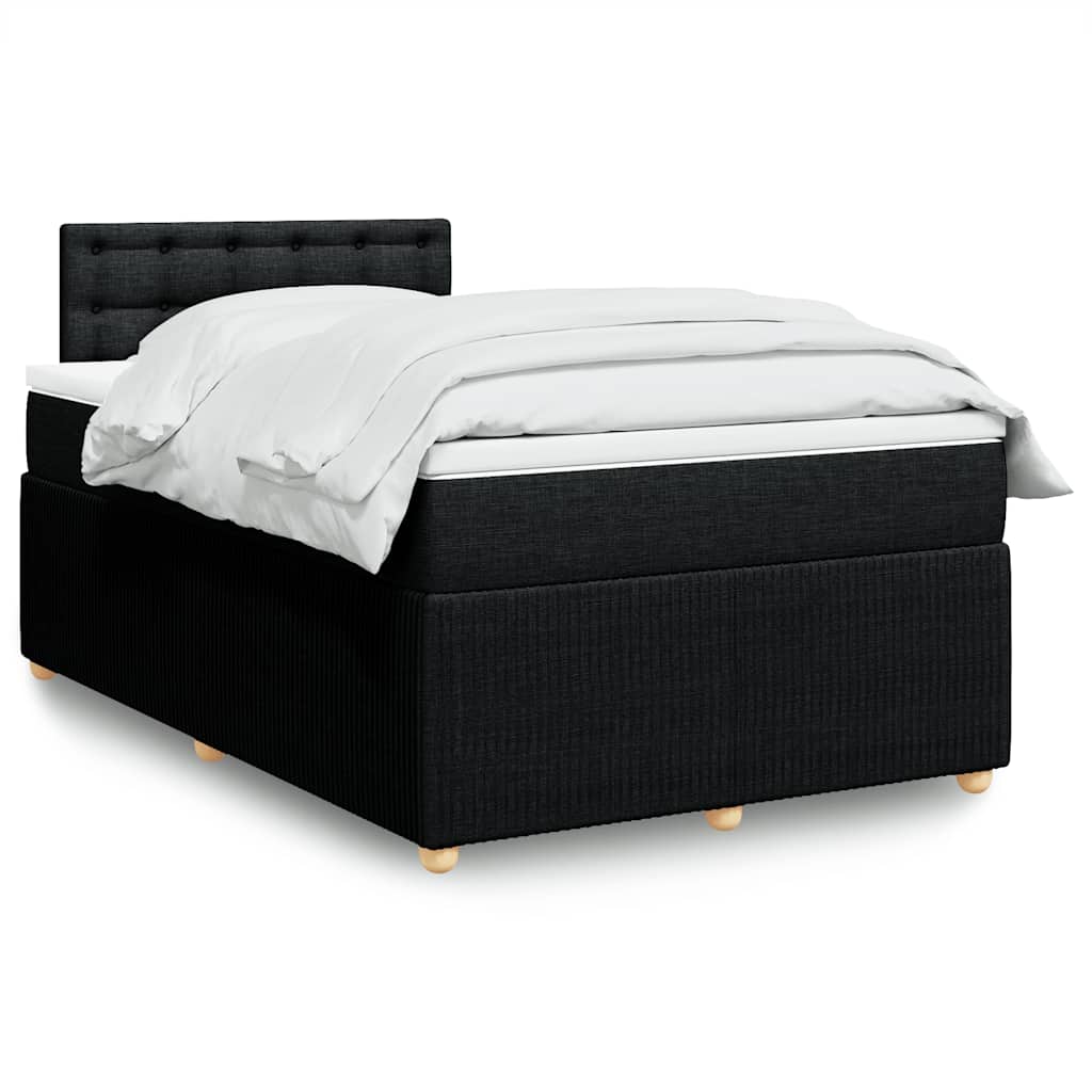 Sommier À Lattes De Lit Avec Matelas Tissu