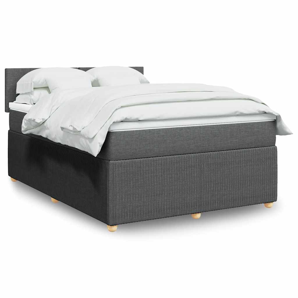 Lit Boxspring Avec Matelas Tissu