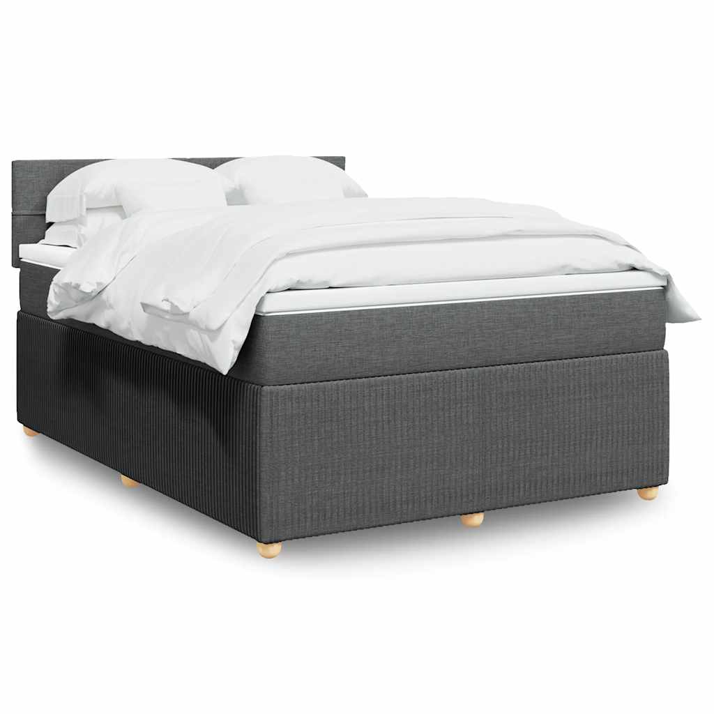 Lit Boxspring Avec Matelas Tissu