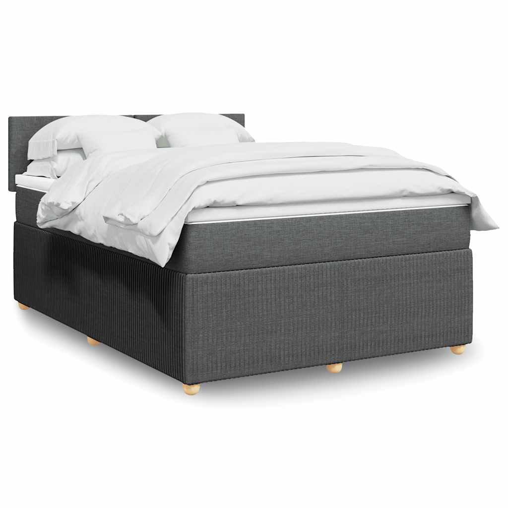 Lit Boxspring Avec Matelas Tissu