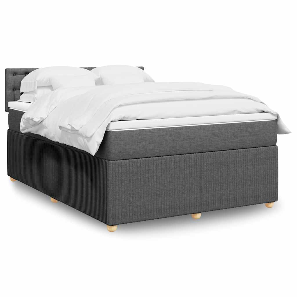 Lit Boxspring Avec Matelas Tissu