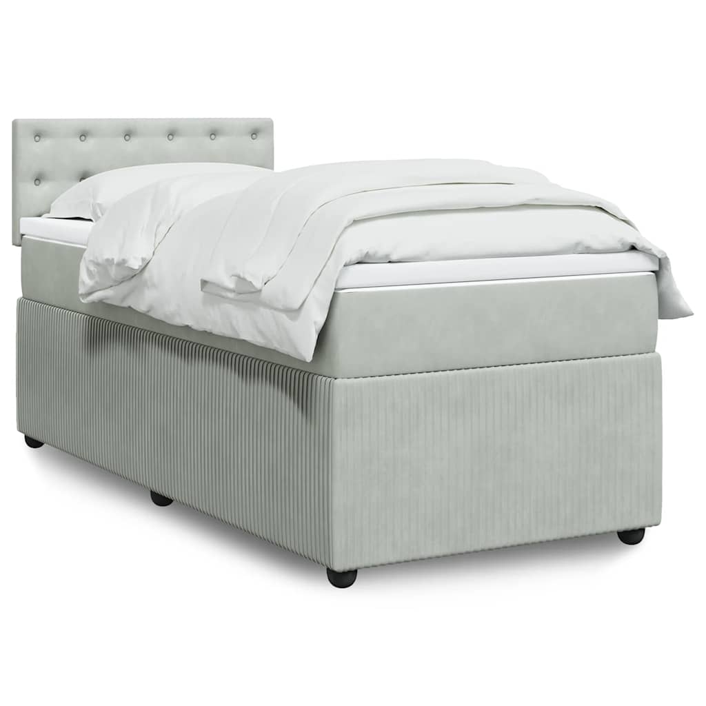 Lit Boxspring Avec Matelas Velours