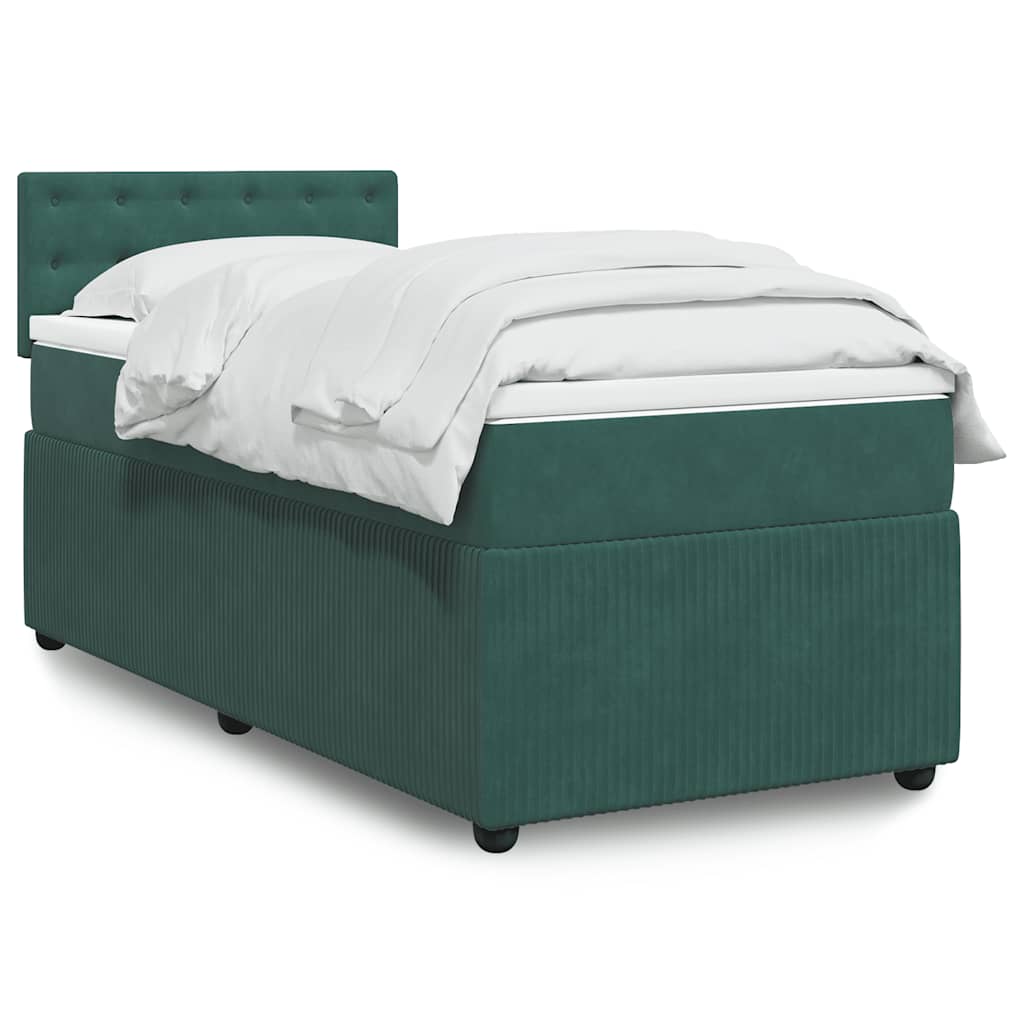 Lit Boxspring Avec Matelas Velours