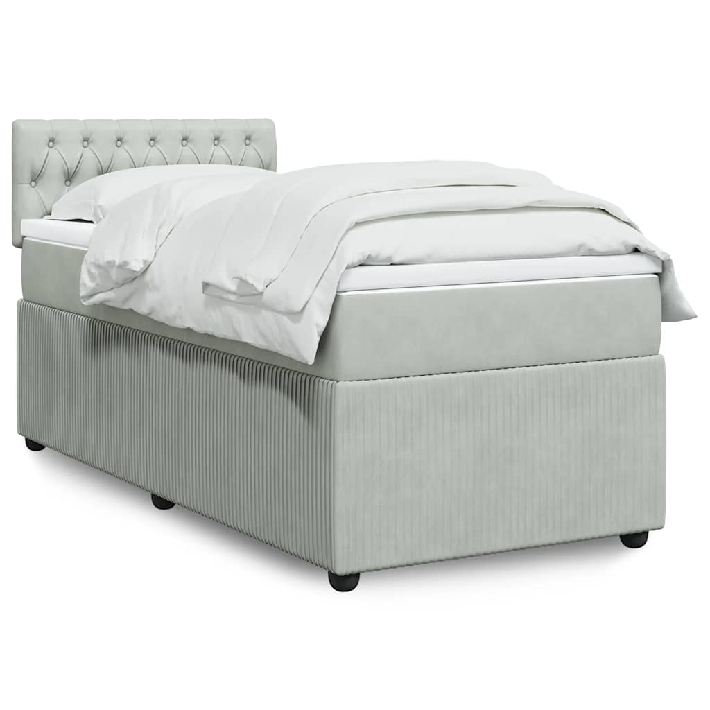 Lit Boxspring Avec Matelas Velours