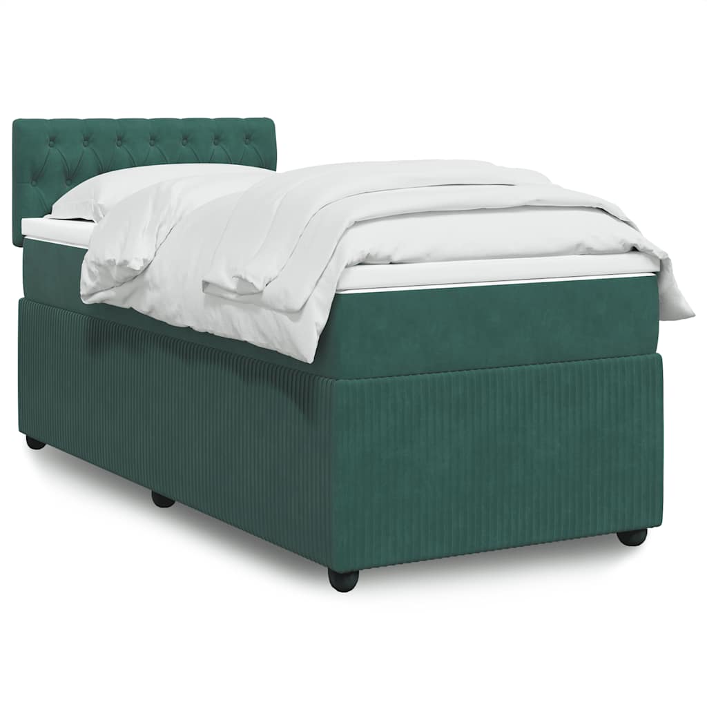 Lit Boxspring Avec Matelas Velours