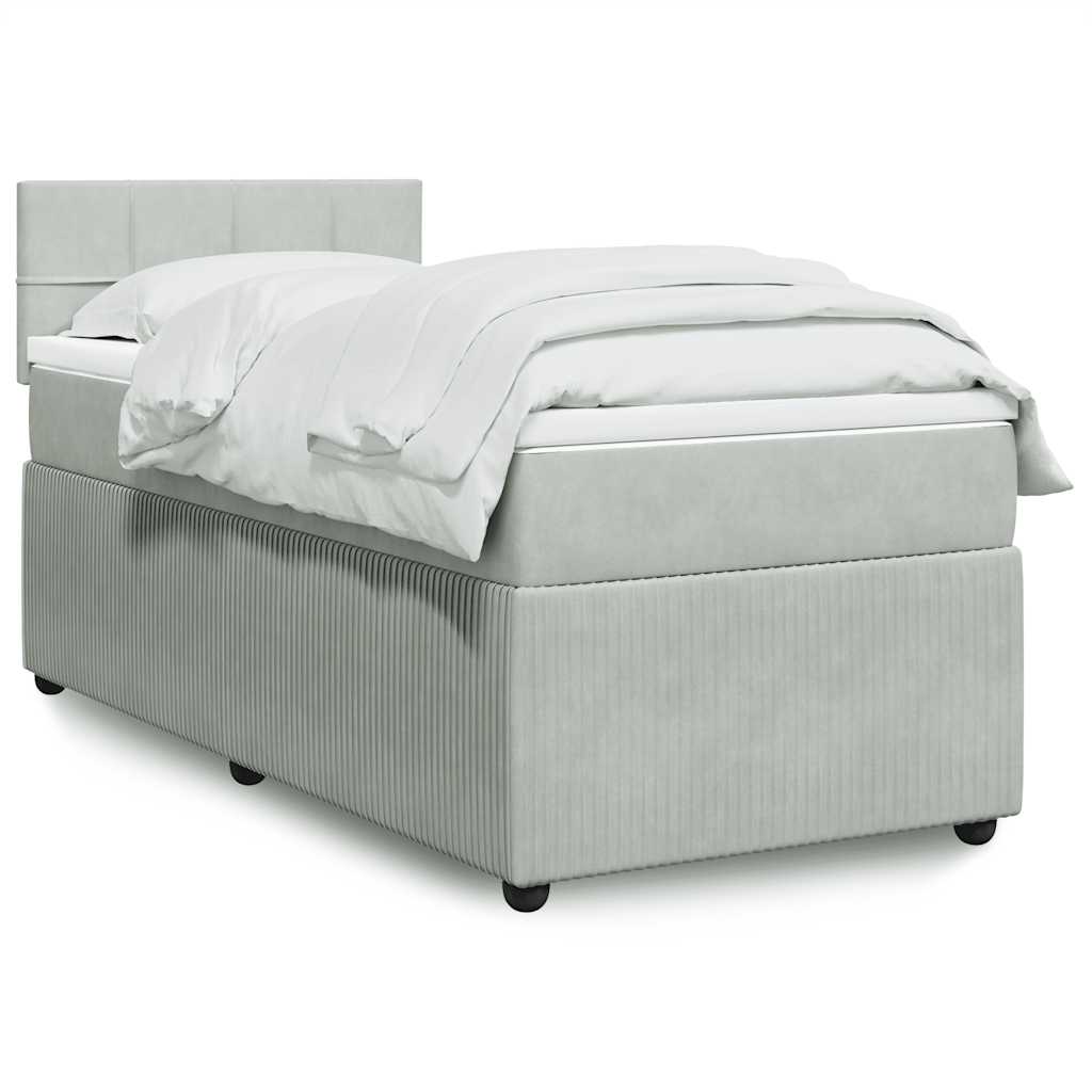Lit Boxspring Avec Matelas Velours